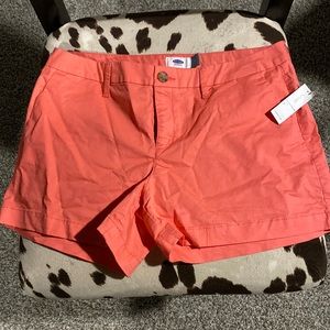 NWT coral/pink Old Navy shorts size 6